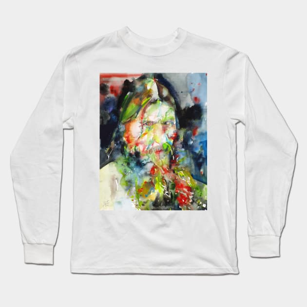 RASPUTIN - watercolor portrait.1 Long Sleeve T-Shirt by lautir